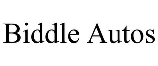 BIDDLE AUTOS Trademark Image
