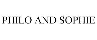 PHILO AND SOPHIE Trademark Image