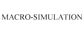 MACRO-SIMULATION Trademark Image