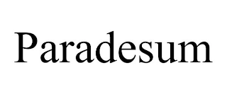 PARADESUM Trademark Image