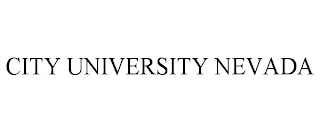 CITY UNIVERSITY NEVADA Trademark Image