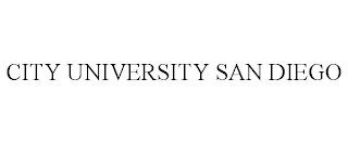 CITY UNIVERSITY SAN DIEGO Trademark Image