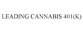 LEADING CANNABIS 401(K) Trademark Image