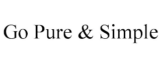 GO PURE & SIMPLE Trademark Image