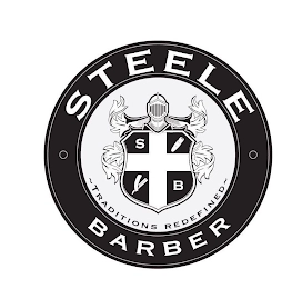 ·STEELE· BARBER TRADITIONS REDEFINED S B Trademark Image