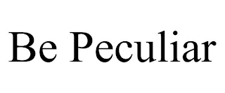 BE PECULIAR Trademark Image
