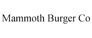 MAMMOTH BURGER CO Trademark Image