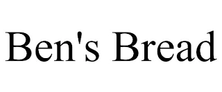 BEN'S BREAD Trademark Image