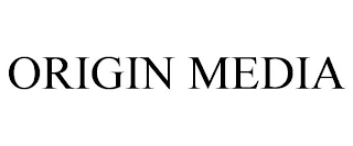 ORIGIN MEDIA Trademark Image