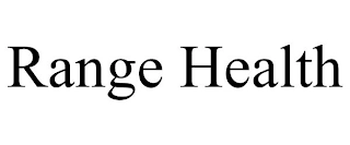 RANGE HEALTH Trademark Image