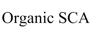 ORGANIC SCA Trademark Image