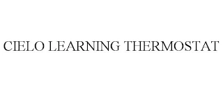 CIELO LEARNING THERMOSTAT Trademark Image