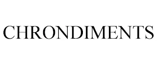 CHRONDIMENTS Trademark Image