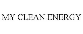 MY CLEAN ENERGY Trademark Image