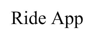 RIDE APP Trademark Image