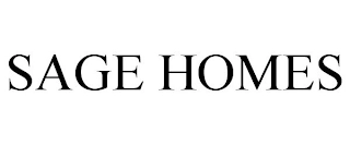 SAGE HOMES Trademark Image