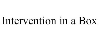 INTERVENTION IN A BOX Trademark Image