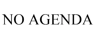 NO AGENDA Trademark Image