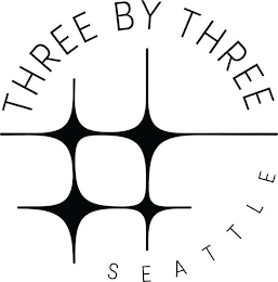 THREE BY THREE SEATTLE Trademark Image