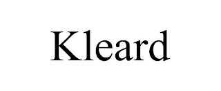 KLEARD Trademark Image