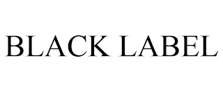 BLACK LABEL Trademark Image