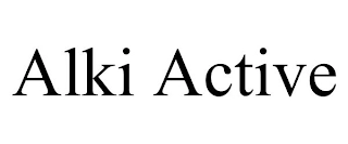 ALKI ACTIVE Trademark Image