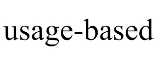 USAGE-BASED Trademark Image