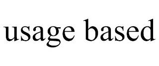 USAGE BASED Trademark Image