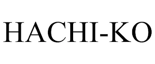 HACHI-KO Trademark Image