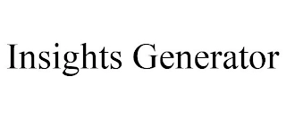 INSIGHTS GENERATOR Trademark Image