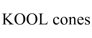 KOOL CONES Trademark Image