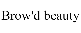 BROW'D BEAUTY Trademark Image