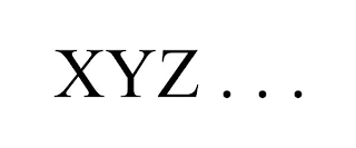 XYZ . . . Trademark Image