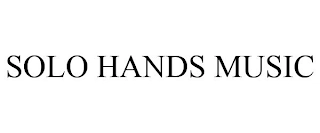 SOLO HANDS MUSIC Trademark Image