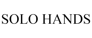 SOLO HANDS Trademark Image
