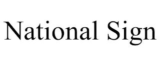 NATIONAL SIGN Trademark Image