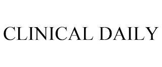CLINICAL DAILY Trademark Image