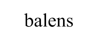 BALENS Trademark Image