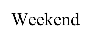 WEEKEND Trademark Image