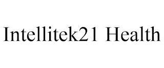 INTELLITEK21 HEALTH Trademark Image