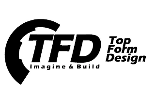 TFD IMAGINE AND BUILD TOP FORM DESIGN Trademark Image