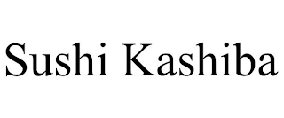SUSHI KASHIBA Trademark Image