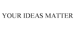 YOUR IDEAS MATTER Trademark Image