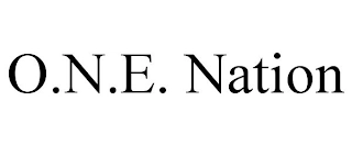 O.N.E. NATION Trademark Image