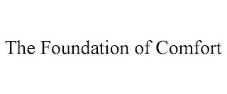 THE FOUNDATION OF COMFORT Trademark Image
