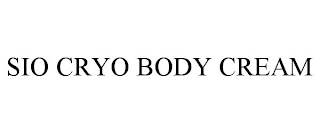 SIO CRYO BODY CREAM Trademark Image