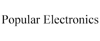 POPULAR ELECTRONICS Trademark Image