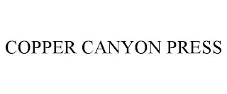 COPPER CANYON PRESS Trademark Image
