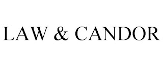 LAW & CANDOR Trademark Image