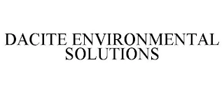 DACITE ENVIRONMENTAL SOLUTIONS Trademark Image